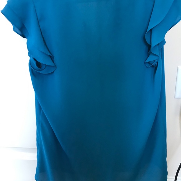 Turquoise Tahari blouse - Picture 2 of 3